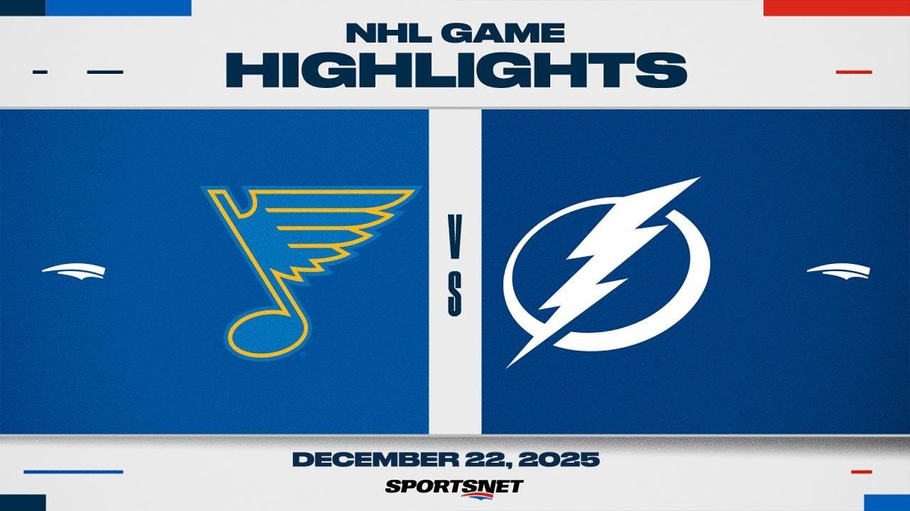 NHL Highlights | Blues vs. Lightning - December 22, 2025