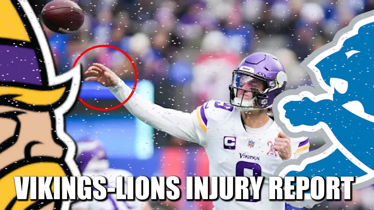 First Vikings-Lions Injury Report: JJ McCarthy Did Not Practice....
