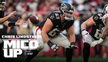 Chris Lindstrom is Micd Up on the road vs the Arizona Cardinals | Atlanta Falcons