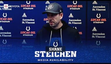 Shane Steichen Postgame Media Availability for Colts vs. 49ers.