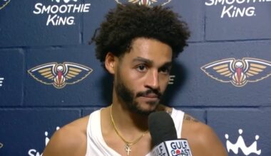 Jordan Poole on crowd energy, Derik Queen | Pelicans-Mavericks Postgame Interview 12/22/25