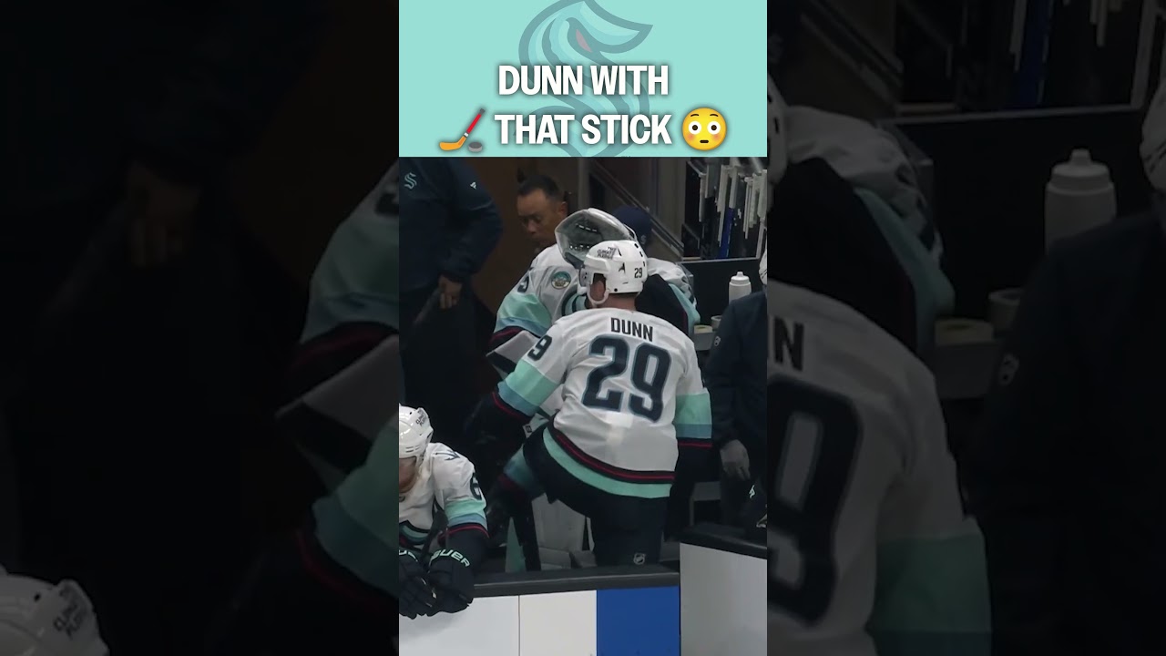 He's DUNN with that stick 😳🏒