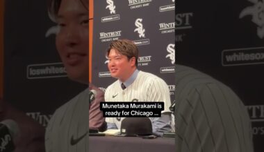 Munetaka Murakami is already showing love to the South Side fans 😆 🎥: @whitesox