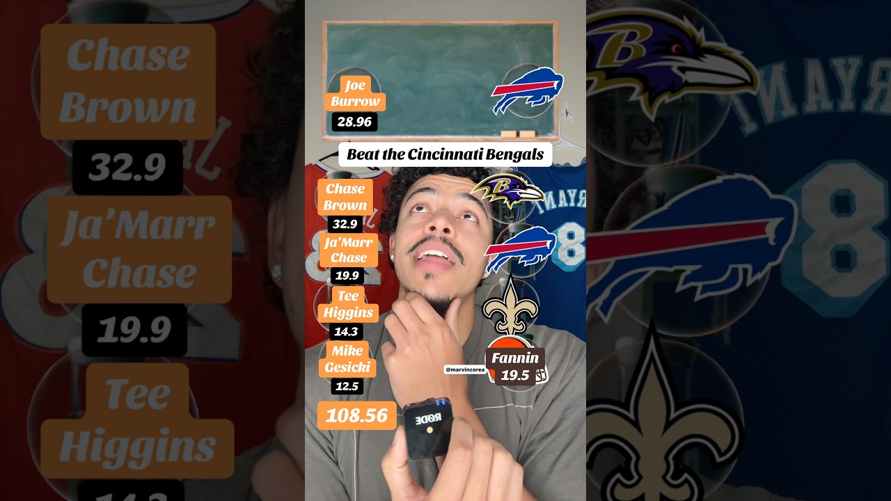 Beat the Cincinnati Bengals in Fantasy Football 😎