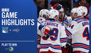 GAME HIGHLIGHTS | 2025-26: New York Rangers at Washington Capitals (12/23/25)