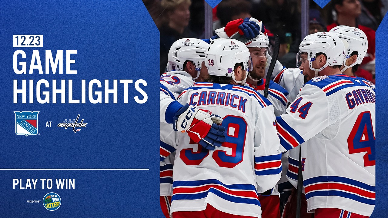 GAME HIGHLIGHTS | 2025-26: New York Rangers at Washington Capitals (12/23/25)