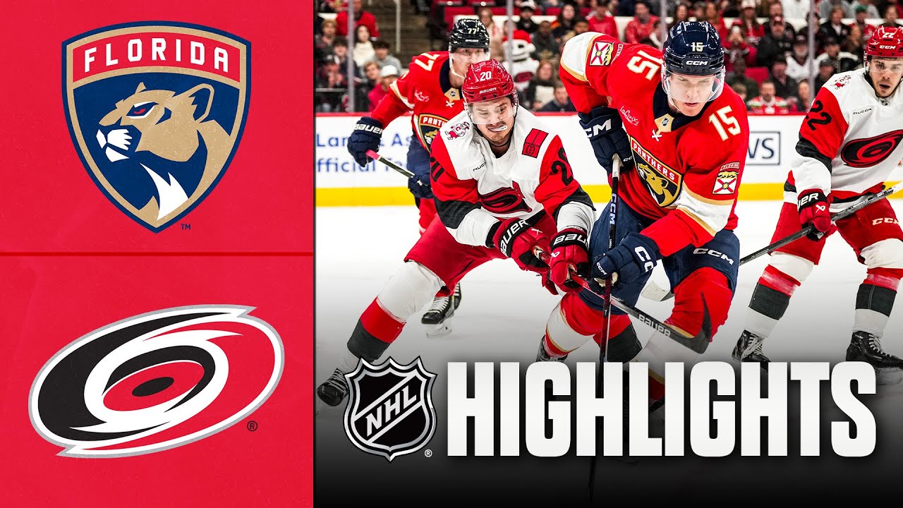 Panthers vs. Hurricanes | NHL Highlights | December 23, 2025