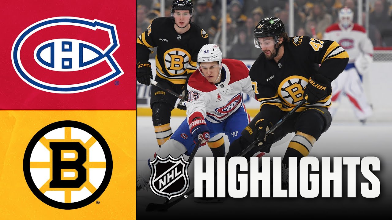 Canadiens vs. Bruins | NHL Highlights | December 23, 2025