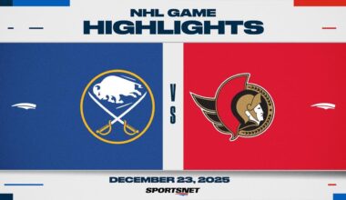 NHL Highlights | Sabres vs. Senators - December 23, 2025