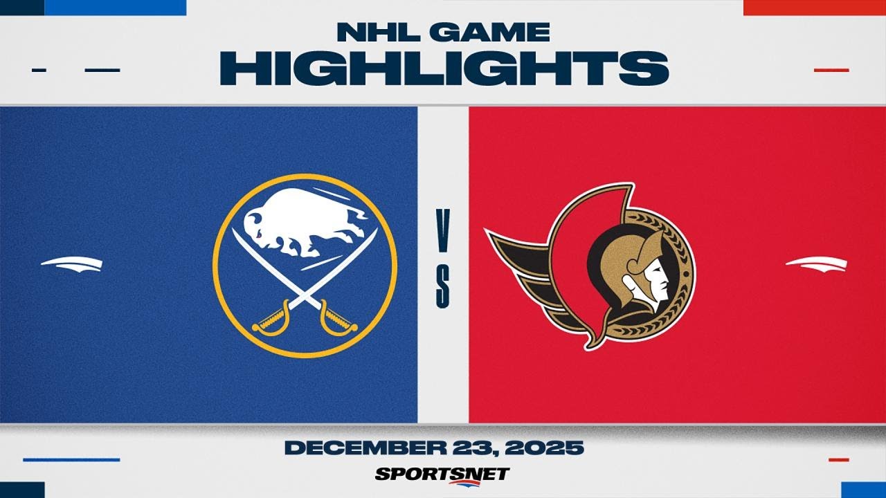 NHL Highlights | Sabres vs. Senators - December 23, 2025
