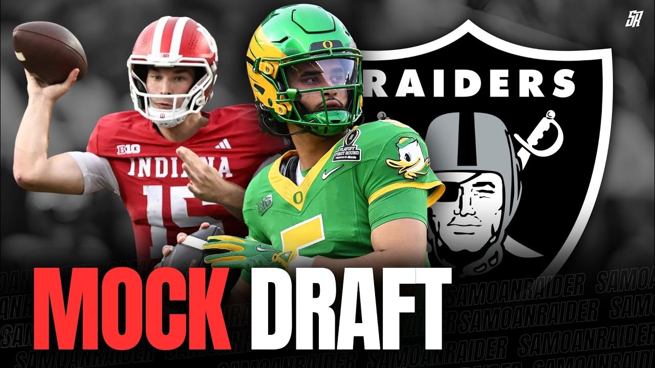 Las Vegas Raiders 2026 3-Round Mock Draft | FERNANDO MENDOZA or DANTE MOORE?