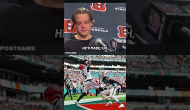 Joe Burrow with BIG praise for Bengals Star Receiver Tee Higgins