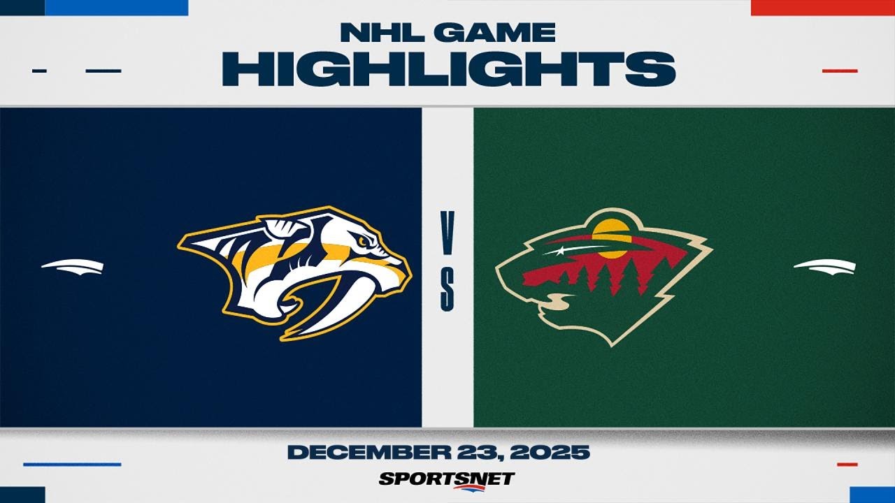 NHL Highlights | Predators vs. Wild - December 23, 2025
