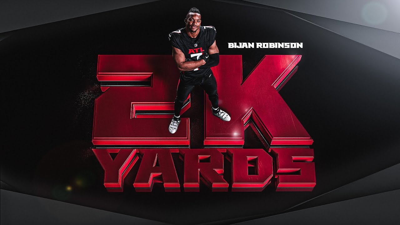 Bijan Robinson hits over 2000 scrimmage yards in 2025 | Highlights