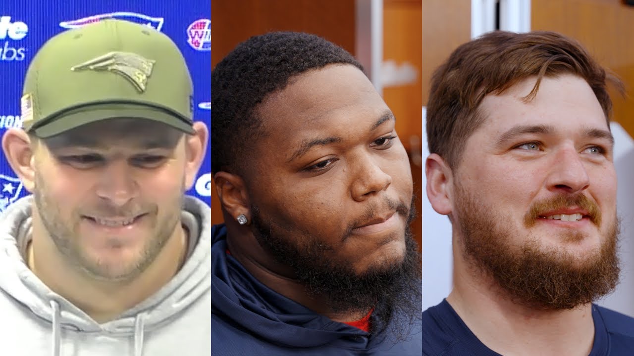 Garrett Bradbury, Milton Williams, & Ben Brown Address the Media | Patriots Press Conference