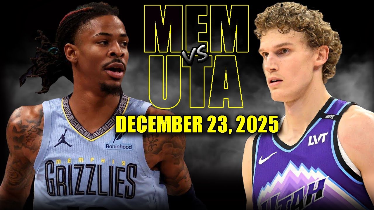 Memphis Grizzlies vs Utah Jazz Full Game Highlights – December 23, 2025 | NBA Season