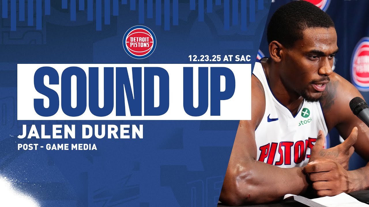 Post-Game Press Conference: Jalen Duren | Pistons vs. Kings | 12.23.2025