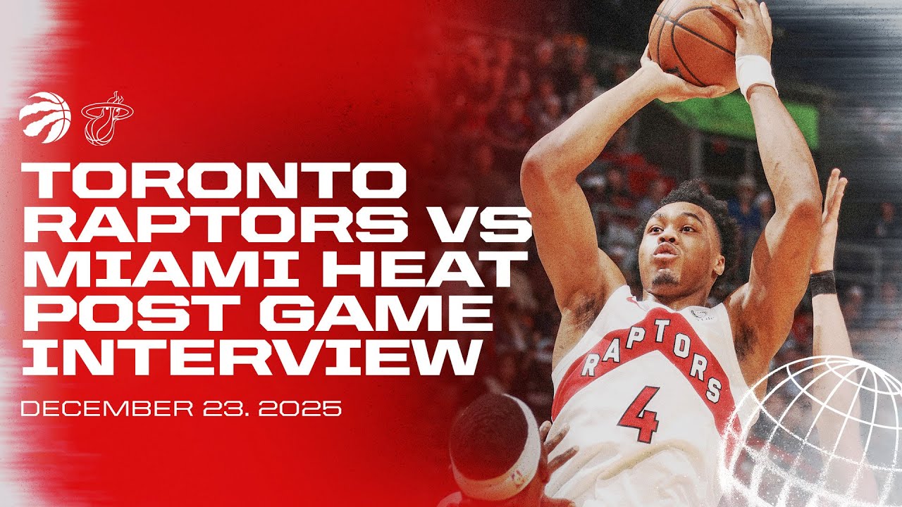 Toronto Raptors Full Media Availability | Post Game at Heat | December 23, 2025