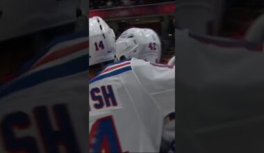 BACKHAND BEAUTY 🚨 #nyr #hockey #nhl #goal