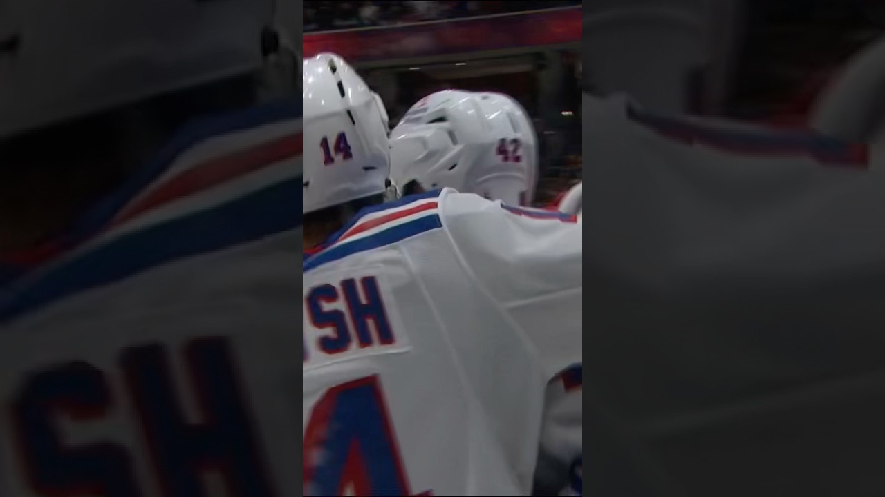 BACKHAND BEAUTY 🚨 #nyr #hockey #nhl #goal