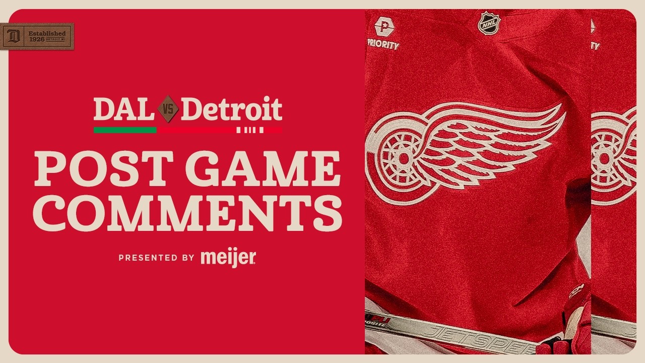 James van Riemsdyk, Dylan Larkin, Todd McLellan Post Game Comments vs DAL | Dec. 23, 2025