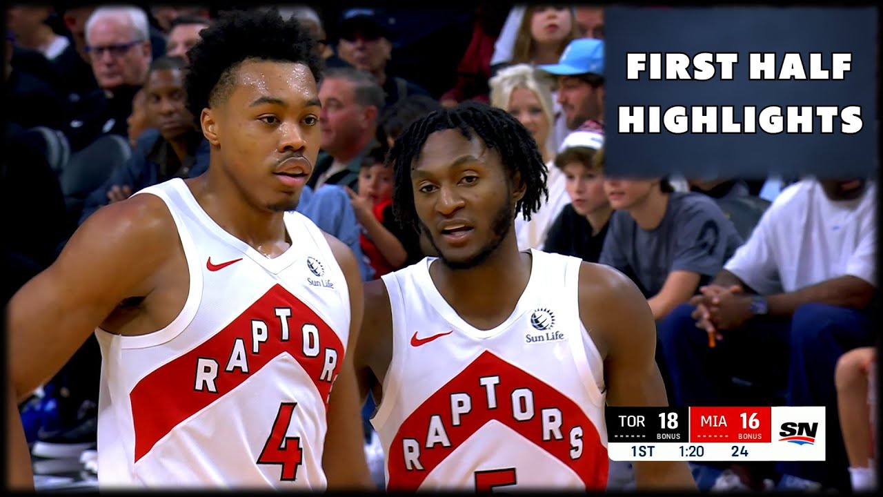 Toronto Raptors vs Miami Heat - First Half Team Highlights | Dec 23, 2025