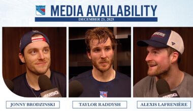 NYR at WSH: J. Brodzinski, T. Raddysh & A. Lafrenière Postgame Media Availability | Dec. 23, 2025