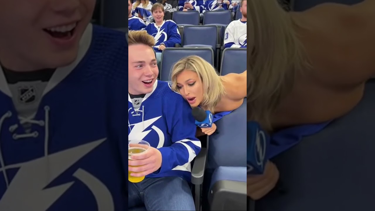 NHL Reporter is WASTED -Amalie Arena #nhl #nhlhighlights #tampabaylightning #funnyshorts #funnyvideo