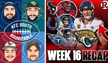 AFC South Week 16 Recap Jags DOMINATE and Texans Survive