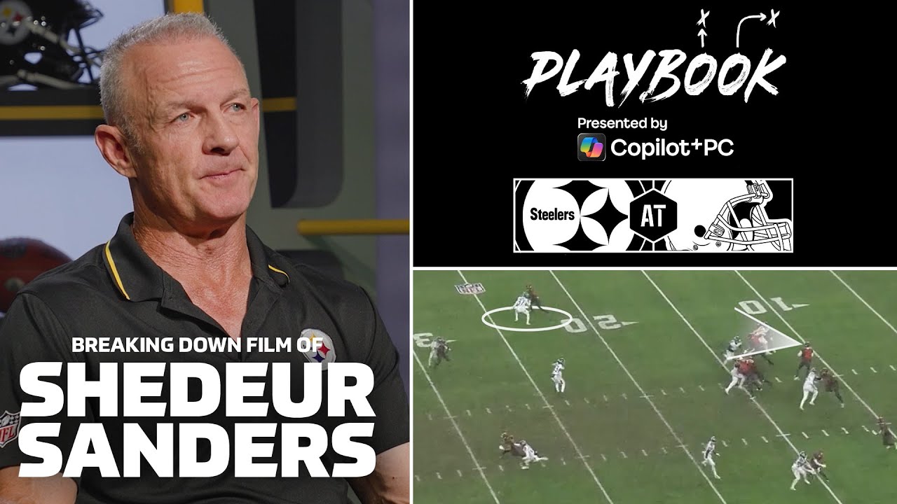 Breaking Down Shedeur Sanders Tape | Playbook with Merril Hoge | Pittsburgh Steelers