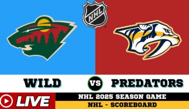 🔴LIVE : Nashville Predators Vs Minnesota Wild | NHL 2025 | NHL Live SCOREBOARD