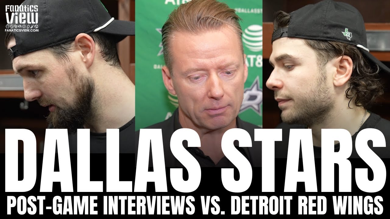 Glen Gulutzan, Jamie Benn & Mavrik Bourque Recap Dallas Stars OT Loss vs. Detroit, Christmas Outlook