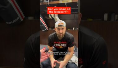 Chicago Blackhawks Name All the Reindeer? #blackhawks #nhl #hockey #fyp #christmas