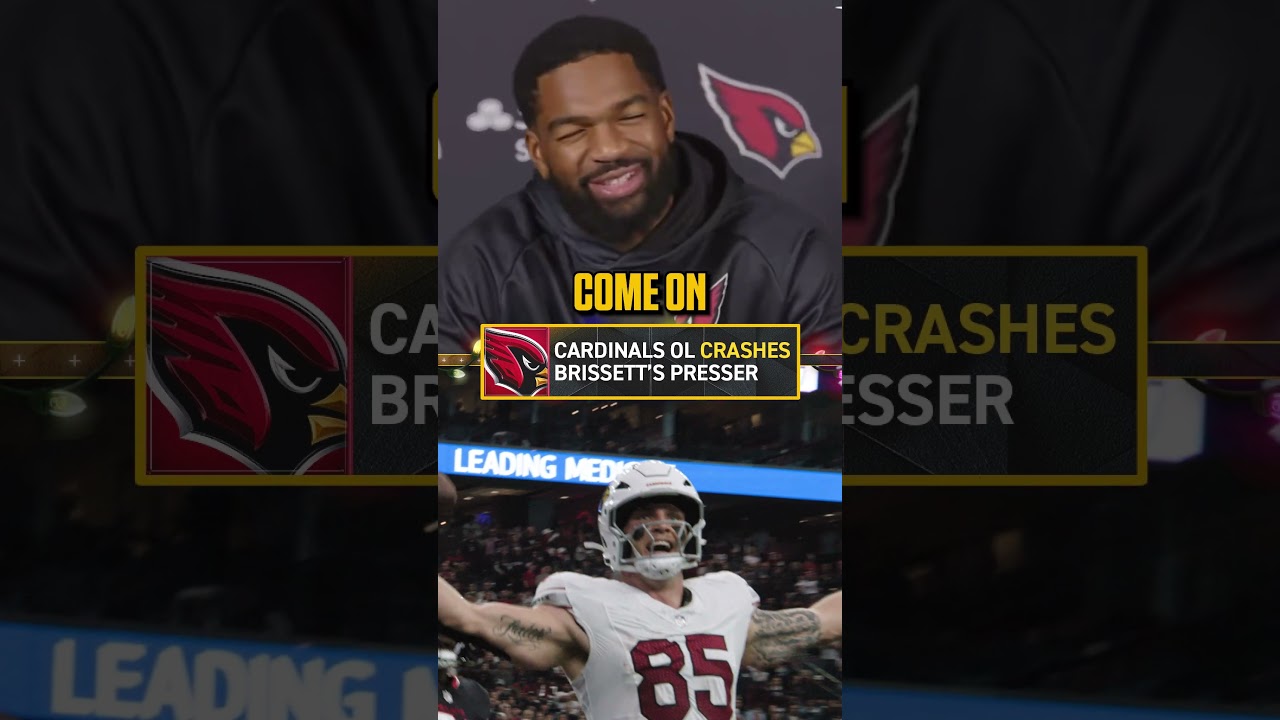 Cardinals OL surprise Jacoby Brissett to thank him for the gifts they got for Christmas🎄🎅 #christmas