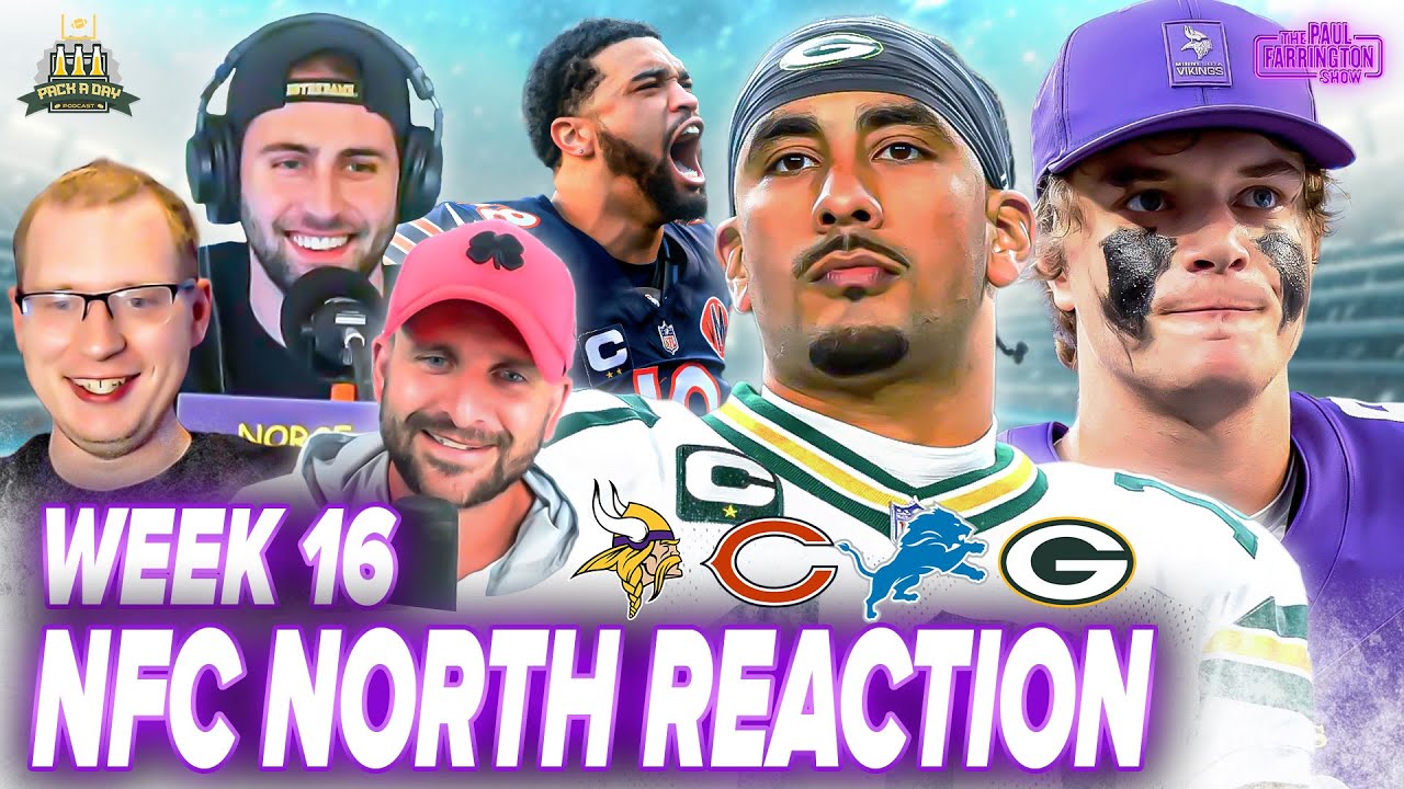 NFC North Week 16 Reaction: Packers PLAYOFF PATH, JJ McCarthy DISASTER, Bears team of destiny?
