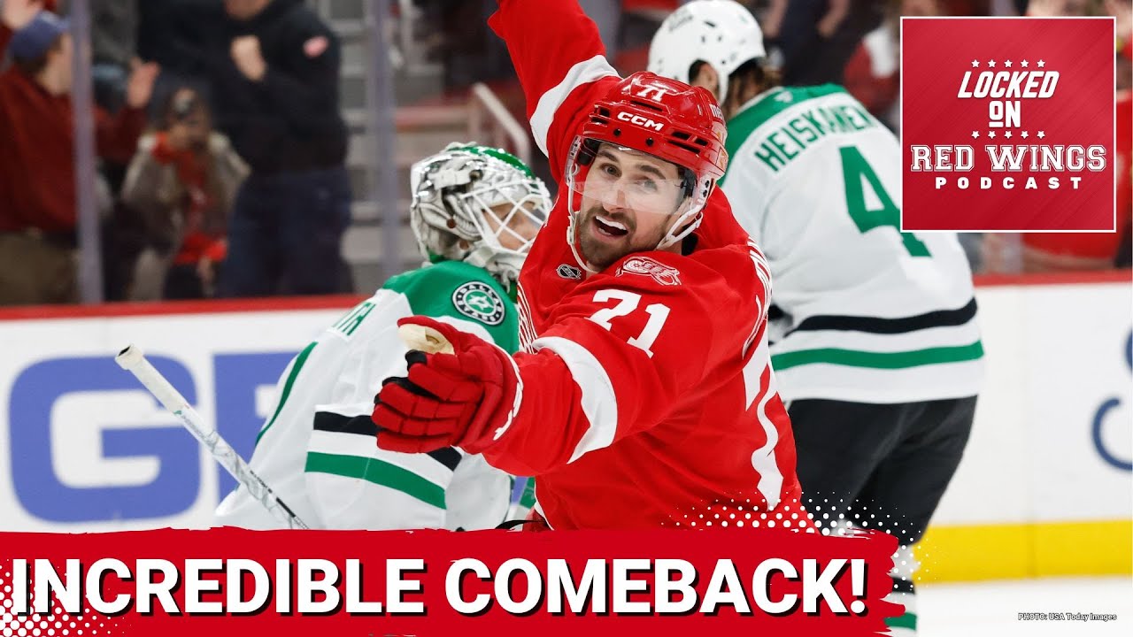 Dylan Larkin caps off INCREDIBLE comeback over the Dallas Stars