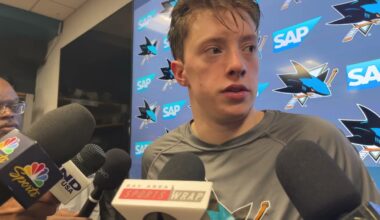 Graf on Playing With Celebrini & Chernyshov | Sharks vs Stars Post-Game (12.18.25)