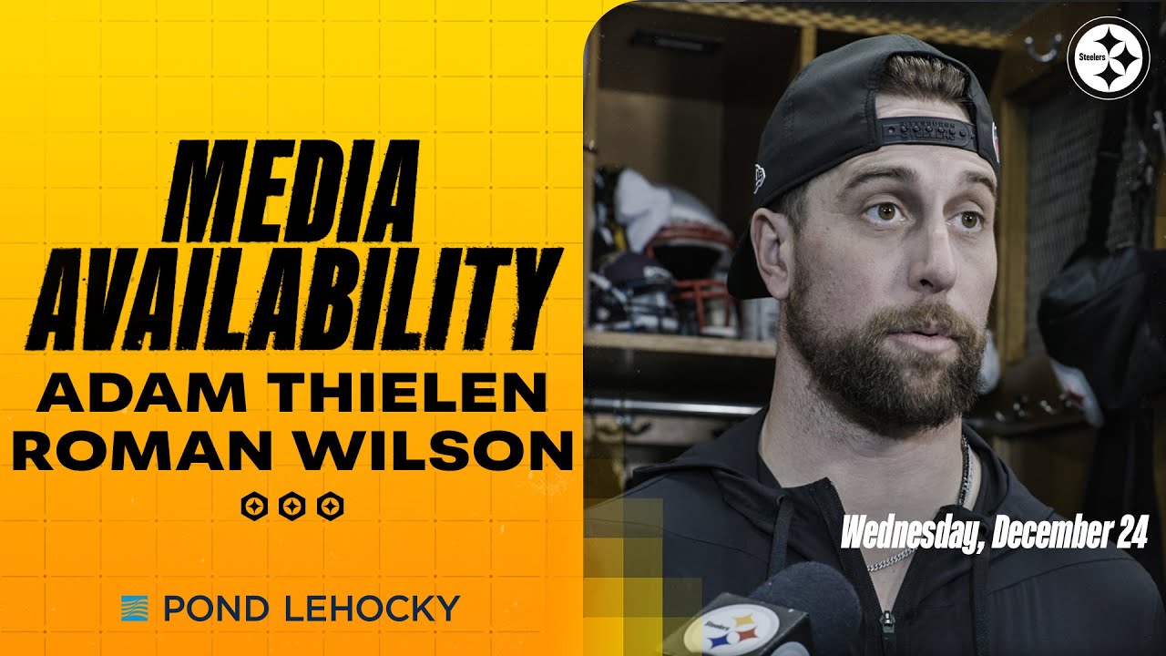 Adam Thielen, Roman Wilson Media Availability (Dec. 24) | Pittsburgh Steelers