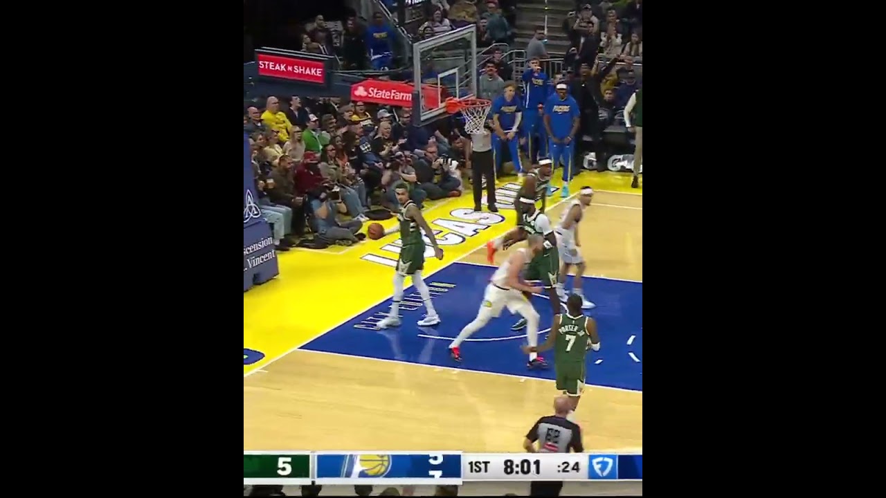 Indiana Pacers- Andrew Nembhard drives in and scores 🔥 #nbabasketball #nbahighlights