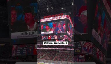 Celebrity Look-Alikes at the Hockey Game | Christmas Edition #shorts