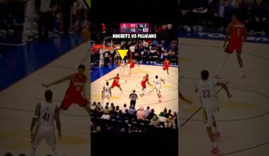 12.5 Sec Left, Down by 3, They Had Two Chances…👀 Crazy Ending Rockets vs Pelicans #nba #shorts