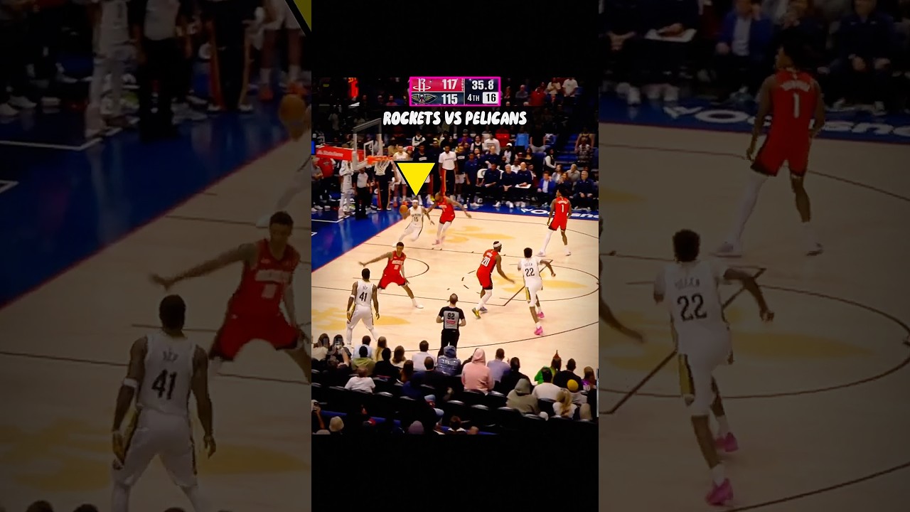 12.5 Sec Left, Down by 3, They Had Two Chances…👀 Crazy Ending Rockets vs Pelicans #nba #shorts