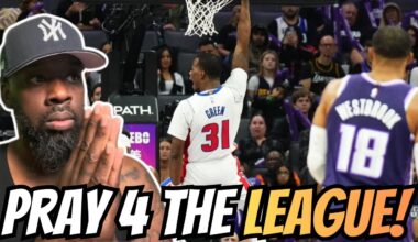 HEADBAND CADE! PISTONS at KINGS GAME HIGHLIGHTS 12/23 (REACTION)