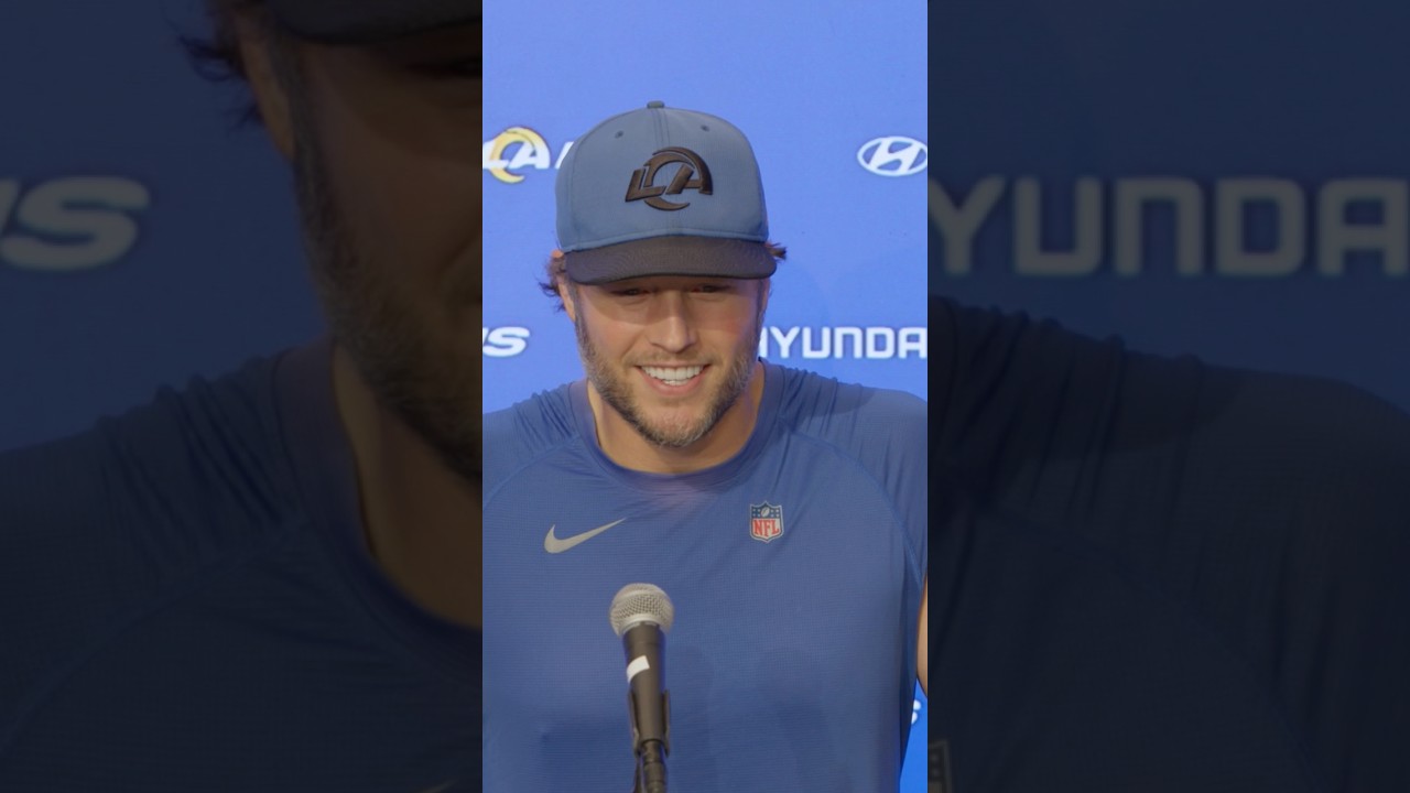 Matthew Stafford’s reaction to making the Pro Bowl 💪 #rams #nfl #shorts