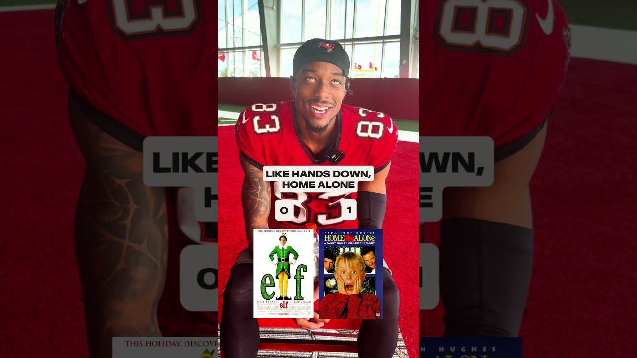 The best Christmas movie of all time is… 🎥👀 #buccaneers #nfl #christmas #movies #holidays