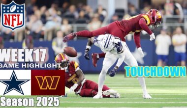 Dallas Cowboys vs Washington Commanders WEEK 17 Game Highlights | 2025 NFL Season