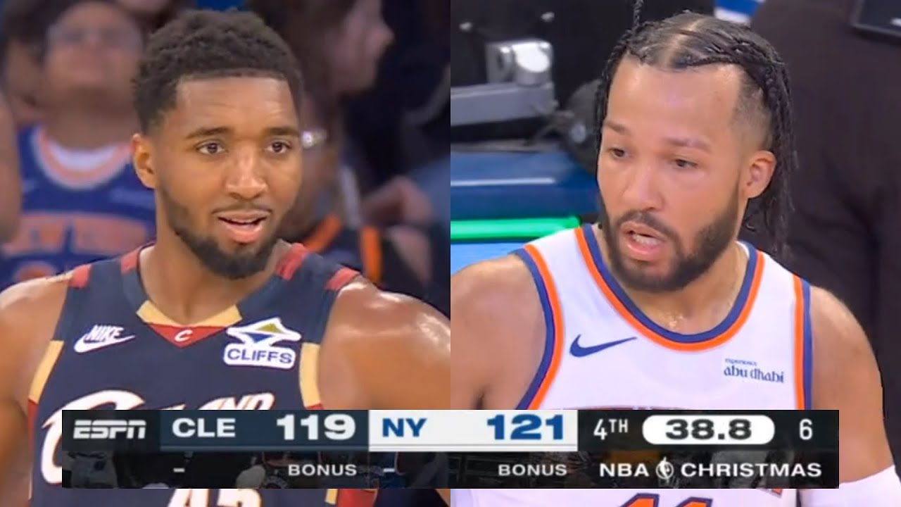 WILD Final 3 Minutes to New York Knicks vs Cleveland Cavaliers on Christmas Day