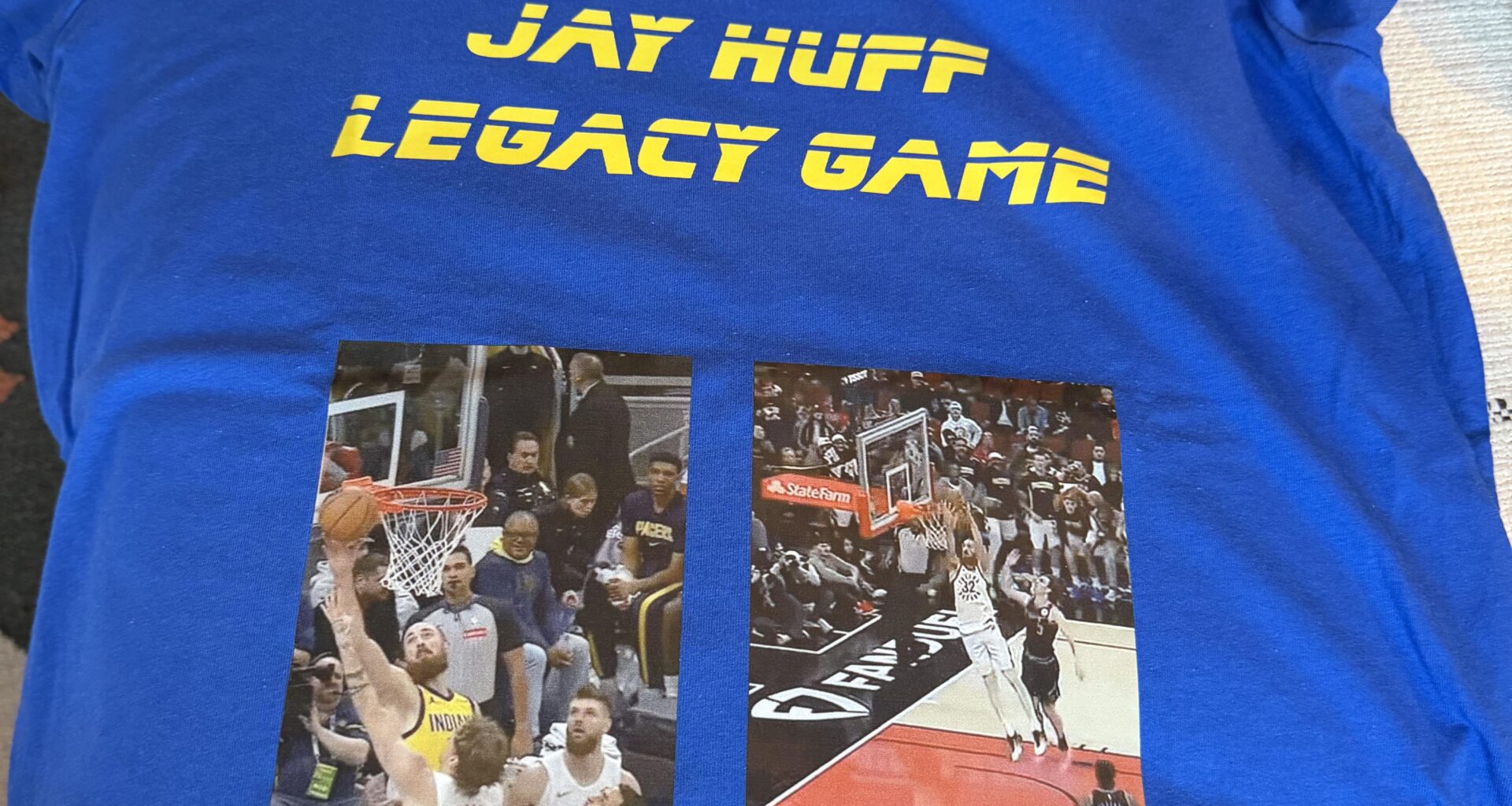 This custom Jay Huff shirt my husband made me for Christmas 🙌
