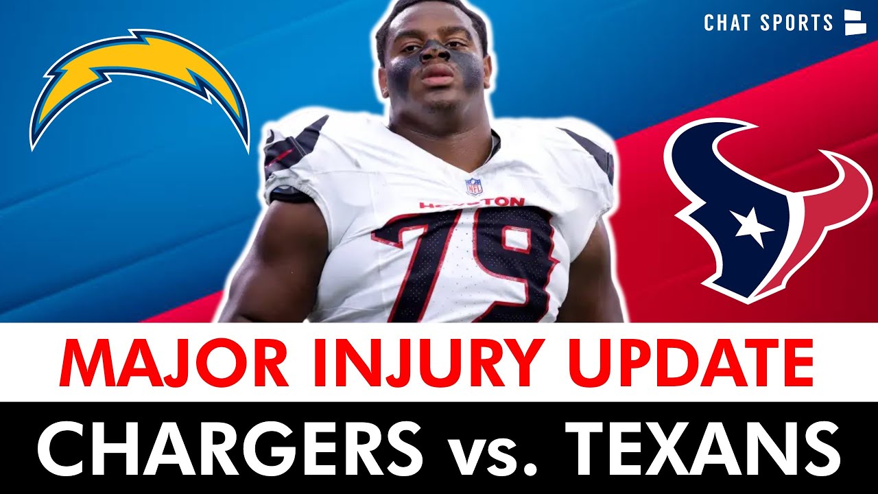 🚨 BREAKING INJURY NEWS 🚨Texans Fans Just Got Good & Bad News Ahead Of Chargers Game