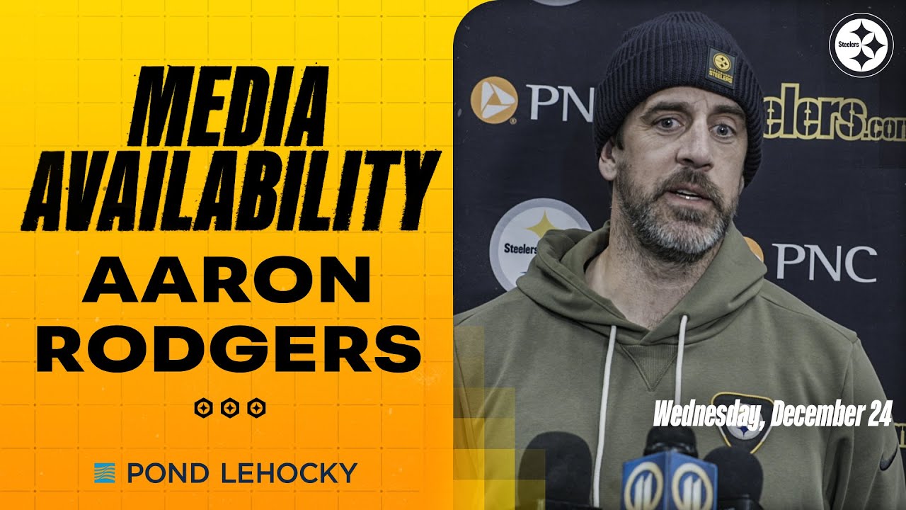 Aaron Rodgers Media Availability (Dec. 24) | Pittsburgh Steelers